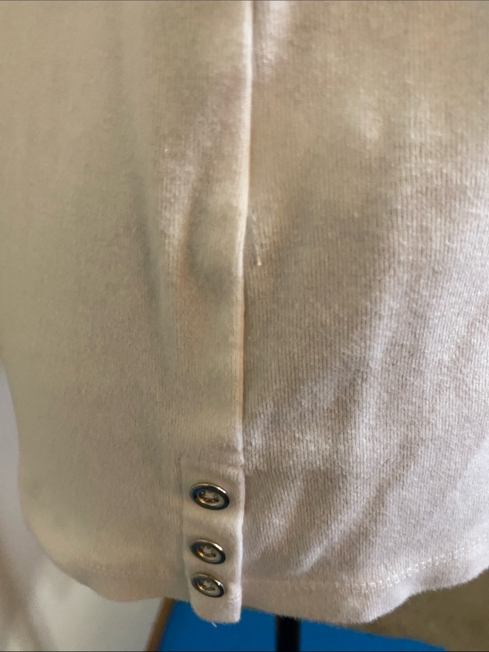 Croft & Barrow Women's White Sq Neck Short Sleeve W/ Side Details Top Sz Large - Picture 3 of 5